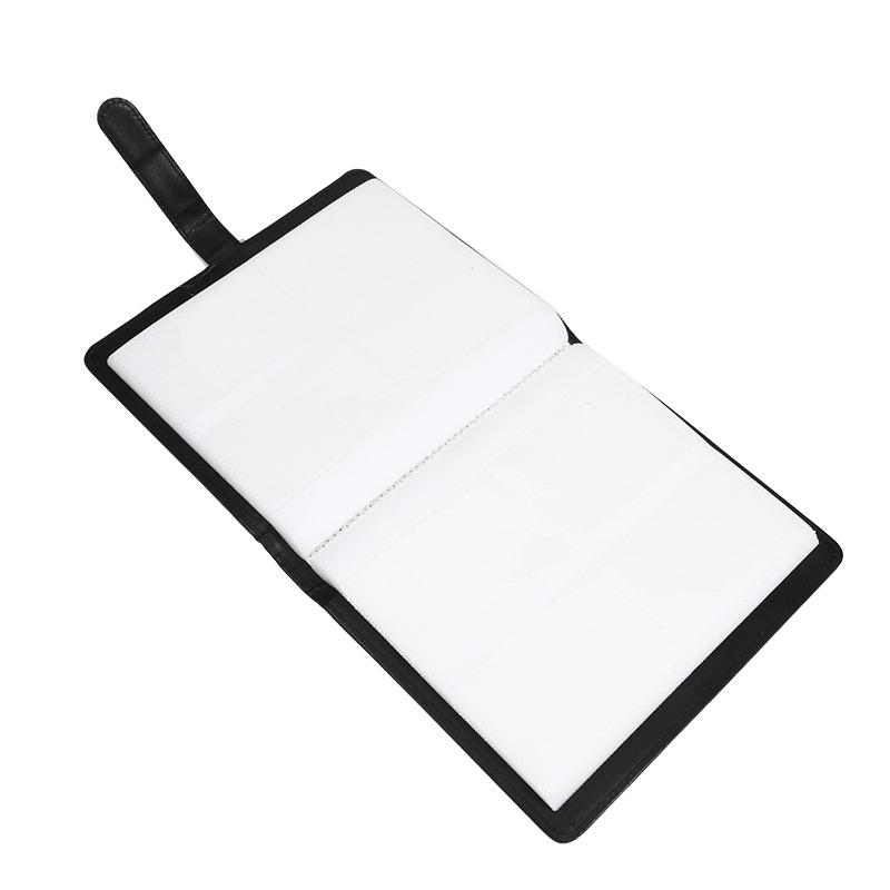 1PCS PU Square Card Photo Album Solid 256 Pockets Large Capacity Storage for Camera Album Photocard Holder Protectors Storage