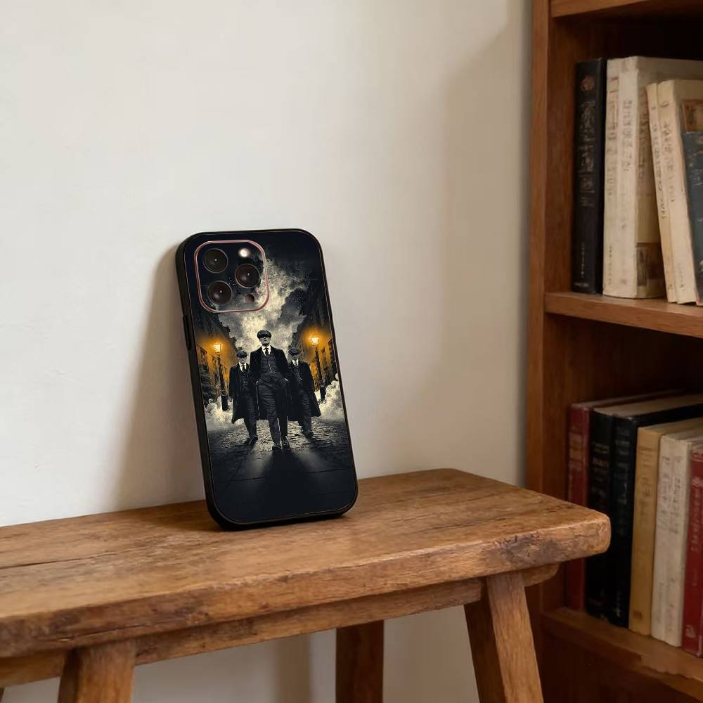 Film P-Peaky B-Blinders Handyhülle Für iPhone 17, 16,15,14,13,12,11 Plus,Pro Max, Andere Weiche Schwarze Hülle