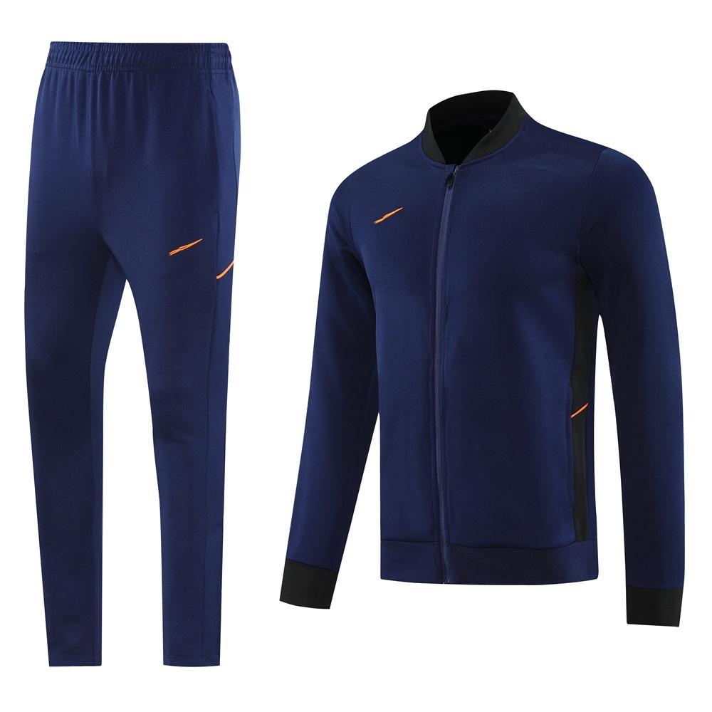 Spring And Autumn Long Zipper Jacket Outdoor Sports Suit Football Suit Training Suit Appearance Suit Long Sleeve Pants Quick Drying