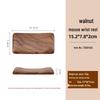 Black Walnut Solid Wood Anti-Slip Keyboard and Mouse Wrist Rest Pad with Inclined Bracket