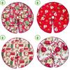 Snowman Santa Christmas Tree Skirt Decoration For Xmas Holiday Supplies Festival
