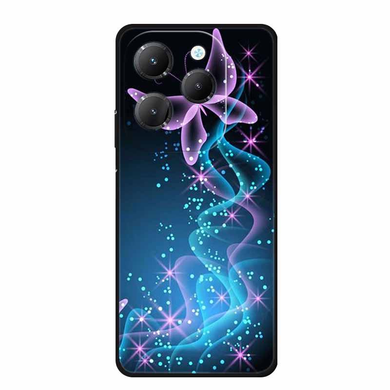 For Infinix Hot 40 Pro Case Animals Soft Silicone TPU Cover Phone Cases For Infinix Hot 40i Hot40 X6837 Protective Wolf Coque