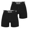 2x Black LONSDALE Men's Boxer Shorts In Box, Size L