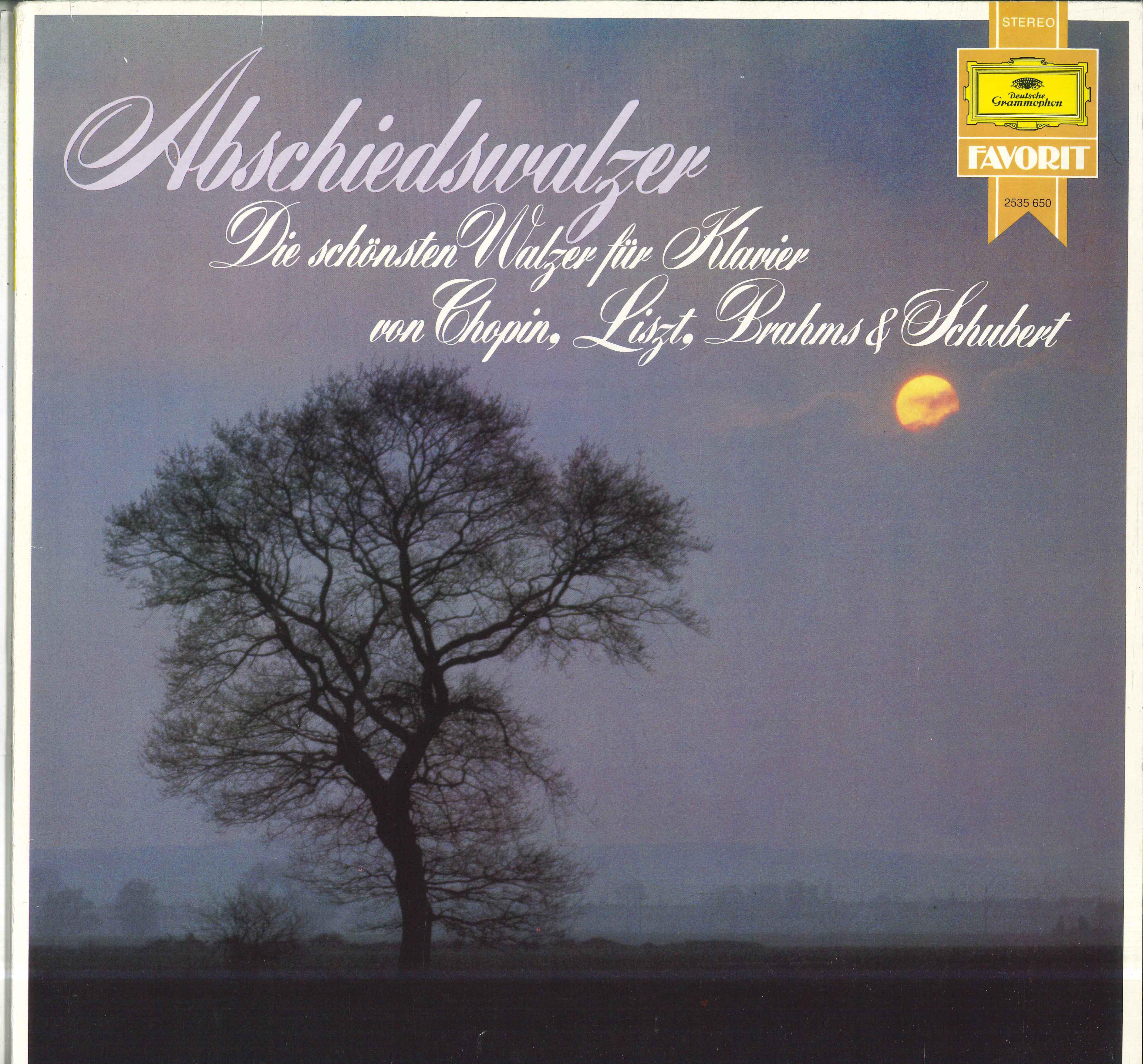 LP Record STEFAN ASKENASE TAMAS VASARY CARL Abschiedswalzer Die Schonsten Wal 2535650 DEUTSCHE GRAMMO 1980 Germany Classical Used