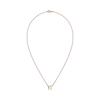(W) Hermes Mini Pop H Pendant Rose Gold & Blanc