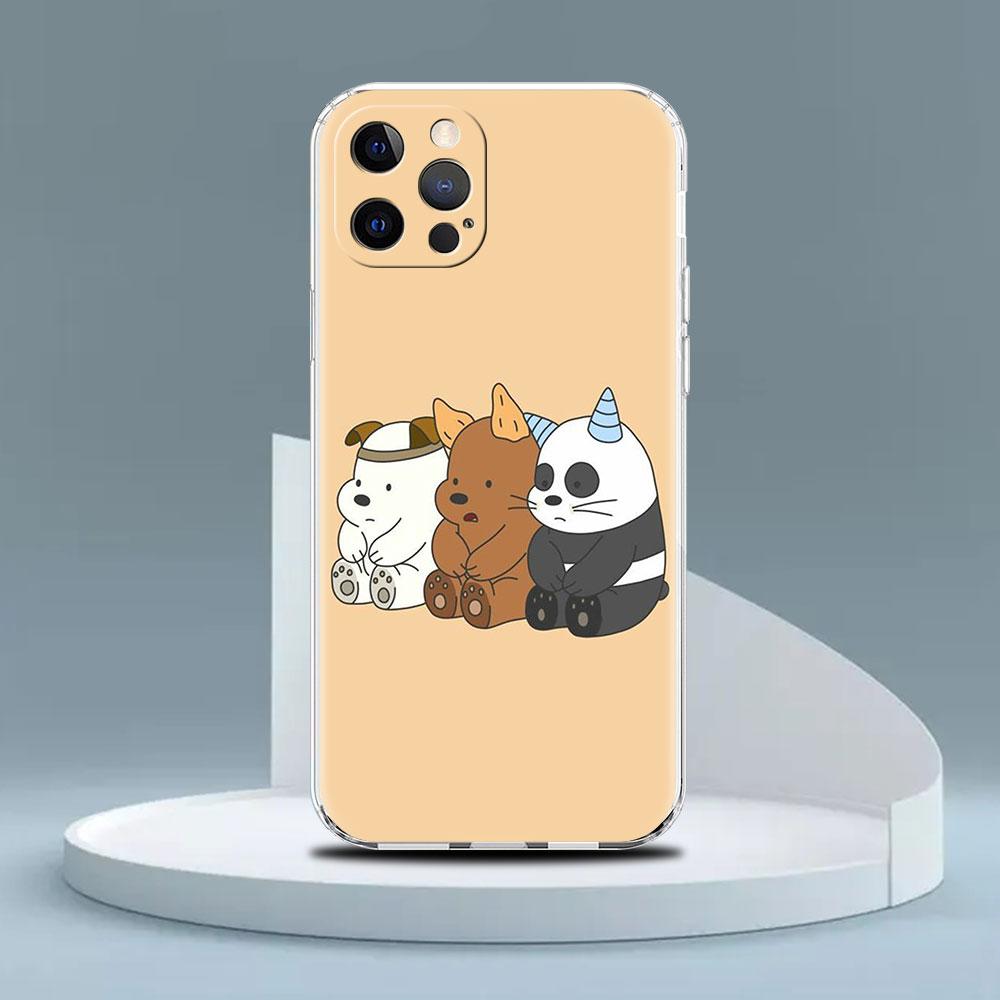

Чехол We Bare Bears Cute Clear для Apple iPhone 13 11 14 12 Pro 7 8 Plus XR X XS Max 6 6S 13Pro Silicone Phone Cover Capas Coque iPhone 6 6S