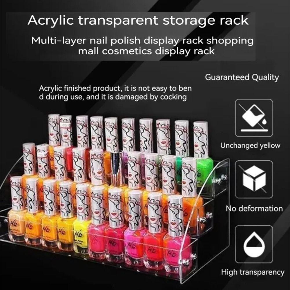 Acrylic Collection Display Rack 3/4/5/6/7 Layers Jewelry Stand Storage Box  Nail Salon