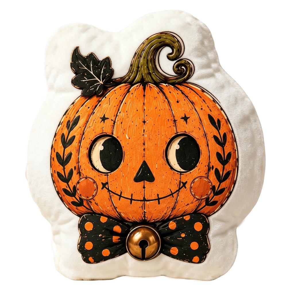 Vintage Halloween Double-Sided Print Novelty Shape Throw for Couch Decor