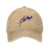 Australia Kangaroo Southern Cross Unstructured Baseball Caps Soft Gift Distressed Washed Aussie Flag Sun Cap Adjustable Hats