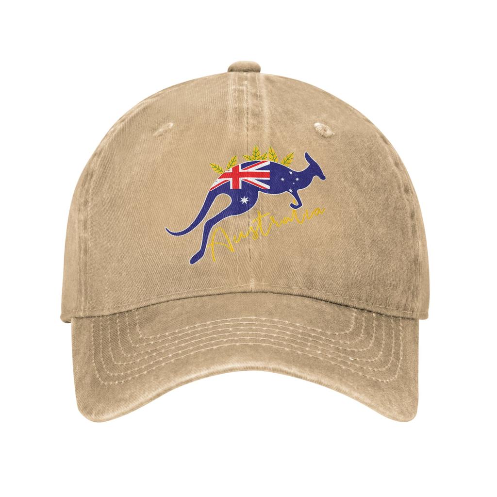 Australia Kangaroo Southern Cross Unstructured Baseball Caps Soft Gift Distressed Washed Aussie Flag Sun Cap Adjustable Hats