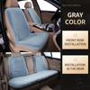 Universal Winter Car Seat Cushion Headrest Faux Fur Sheepskin Front Rear Thickened Plush Car Seat Cover Warm Fluffy Auto Cushion