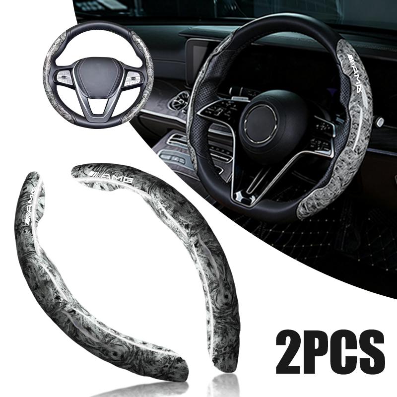 Car Steering Wheel Cover Leather Anti-slip Protective Case For Mercedes Benz AMG W203 W206 W220 W205 W211 W212 W201 W168 W169 ee1