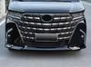 ZUNEIGUNG Front Bumper Garnish/Bumper Corner Covers for Toyota New Alphard (40 Series), Black, 3-Piece Set, Designed Exclusively for Toyota Alphard.