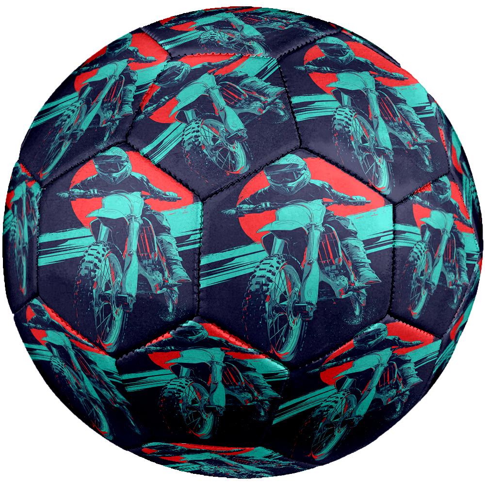 Off Road Motorcycles Theme Size 5 Soccer Ball, Suitable for Both Indoor and Outdoor Matches, a Gift Suitable for Everyone.