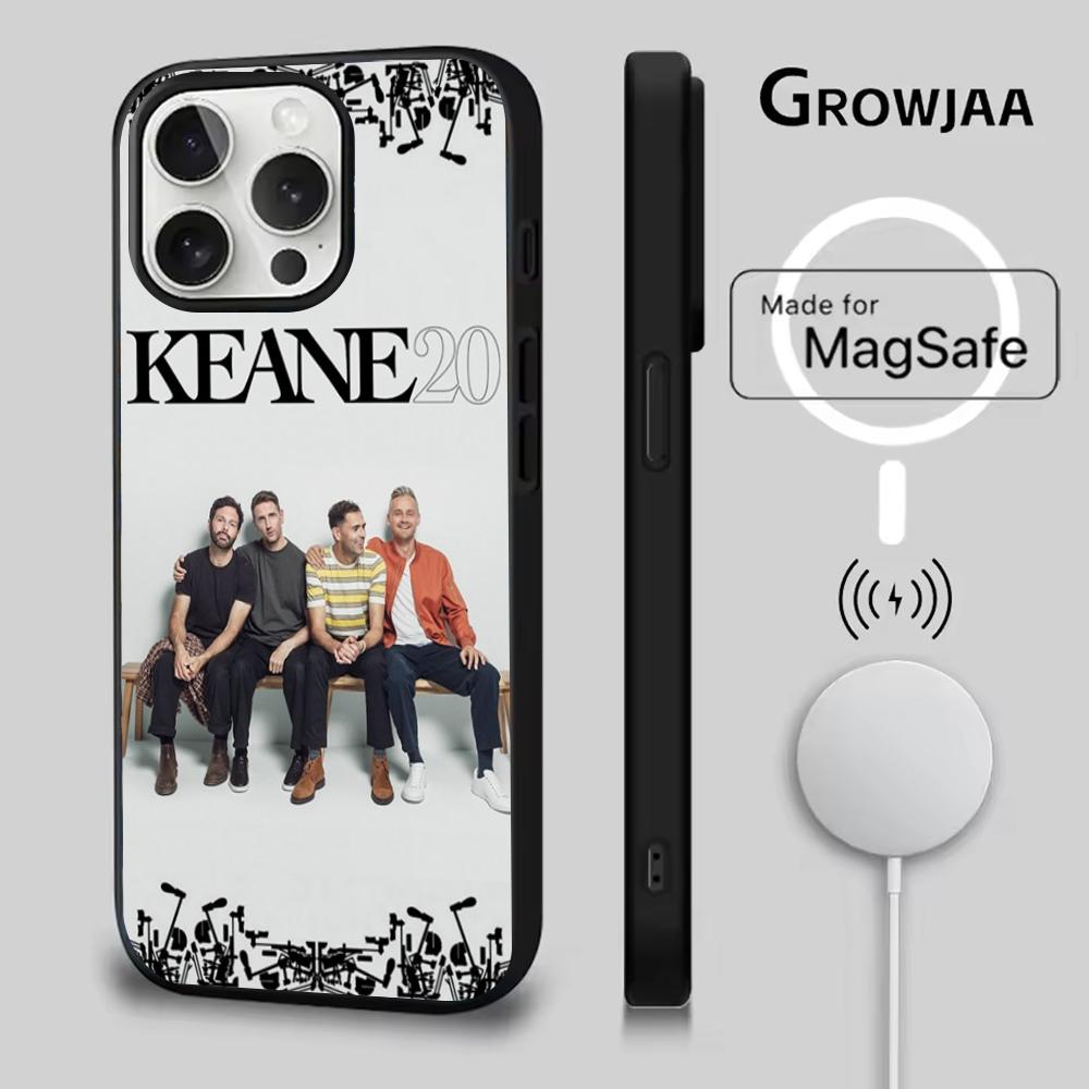 Music K-KEANE Phone Case For iPhone 16e,16,15,14,13,12,11,Plus,Pro,Max,Mini Magsafe Magnetic Wireless Charging
