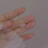 Ladies Necklace Shining Geometric Shape Charming Wear-Resistant Dress Up Hypoallergenic Pink Heart