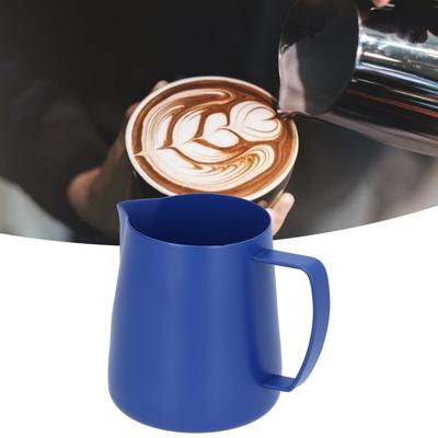 Lattiera in Acciaio Inossidabile Tazza per Montare il Latte con Beccuccio Anti-Goccia per Cucina(400ml )