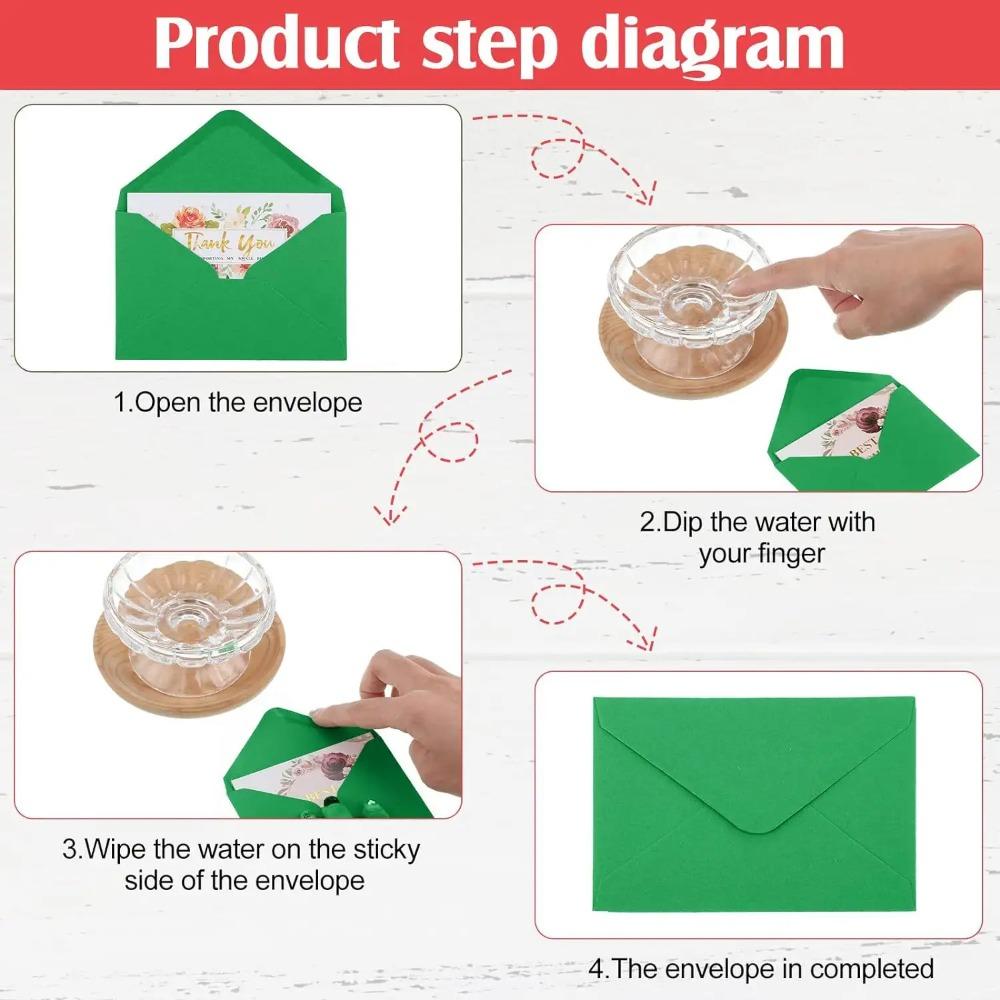 10/50Pcs Colorful Retro Blank Mini Paper Envelopes Wedding Party Invitation Greeting Cards Gift Envelope