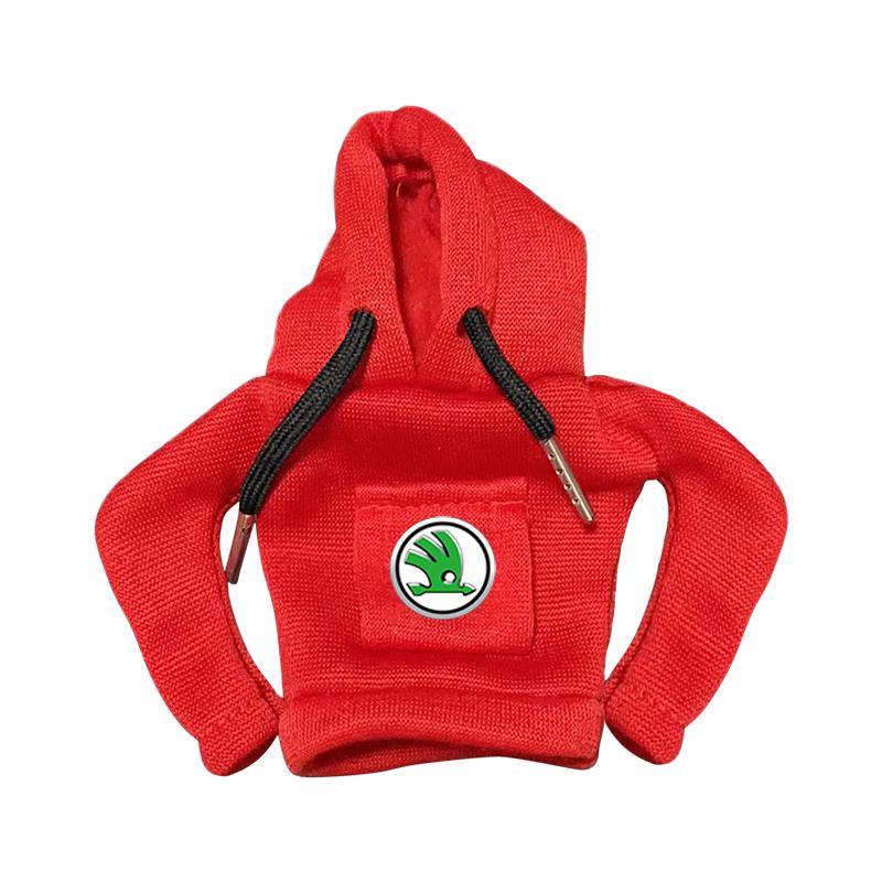 Fashion Car Gear Car Shift Lever Cover Car Gear Shift Knob Hoodie For Skoda Octavia MK2 MK3 2 3 A7 Fabia Karoq Kodiaq Superb Rapid Kamiq