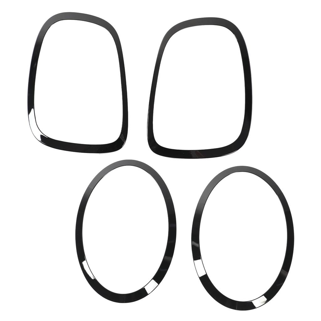 Blank Svart Frontlykt Baklykt Omramming Deksel Lister for F55 F56 F57 One Cooper S JCW 2014+