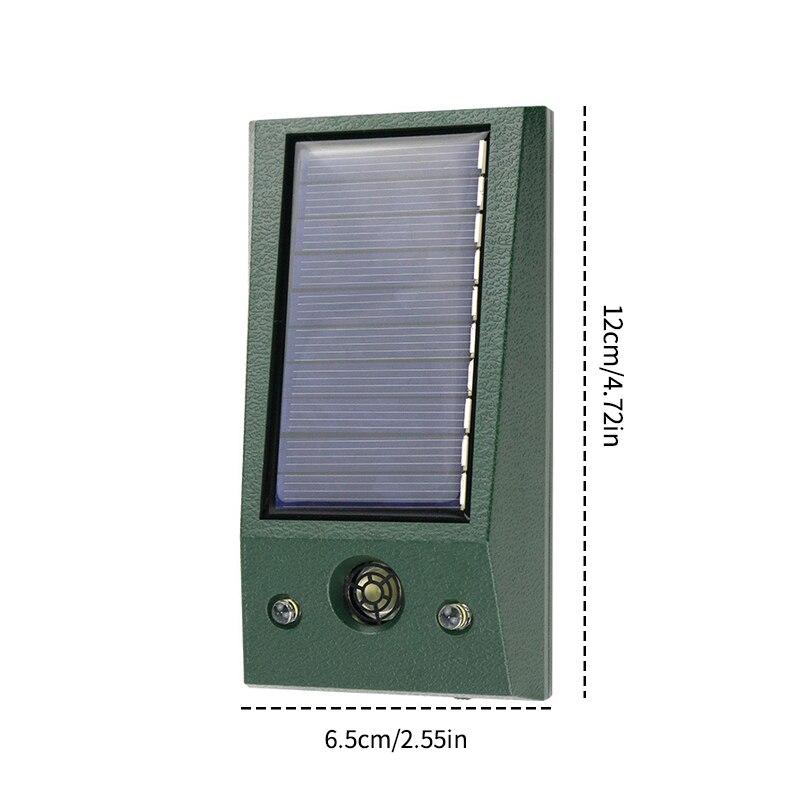 

Ультразвуковой электронный отпугиватель птиц на солнечной батарее, водонепроницаемый, мощный светодиодный отпугиватель вредителей для контроля двора