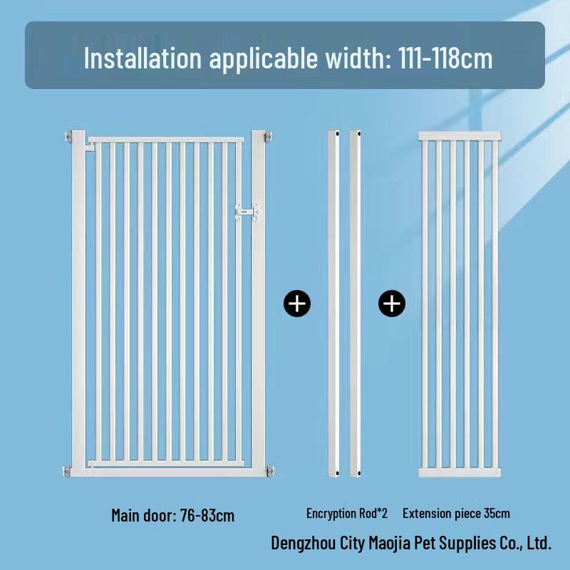 Large No-Drill Pet Gate: Dog Isolation, Cat Guardrail, and Anti-Cat Barrier