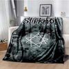 Coperta stampata con copertina dell'album Slipknot, Rap-Metal, Heavy Metal, Morbida e Calda in Flanella, per Divano, Letto, Ufficio Portatile, Regalo