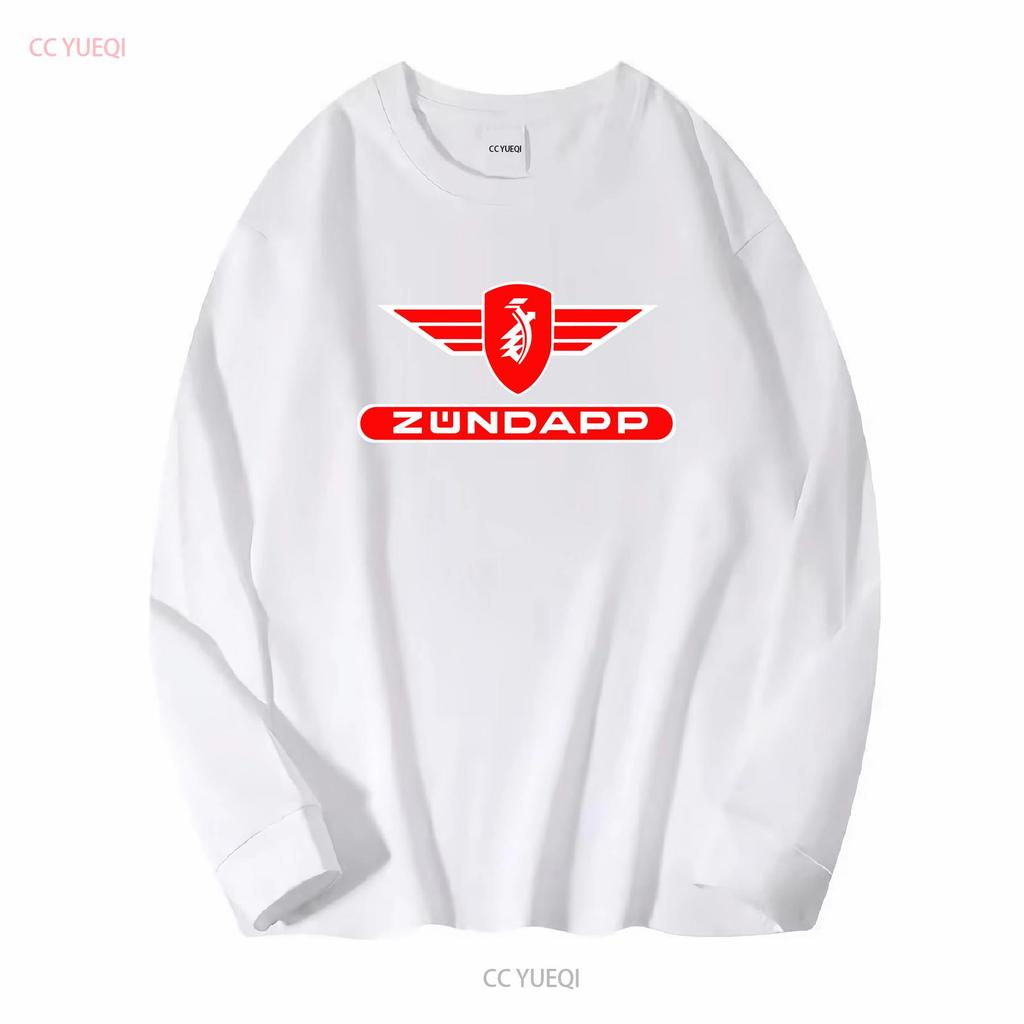 Nové logo motocyklů Zundapp Pánské tričko vtipné velikosti S až 5XL s dlouhým nebo krátkým rukávem vintage prané módní strečové