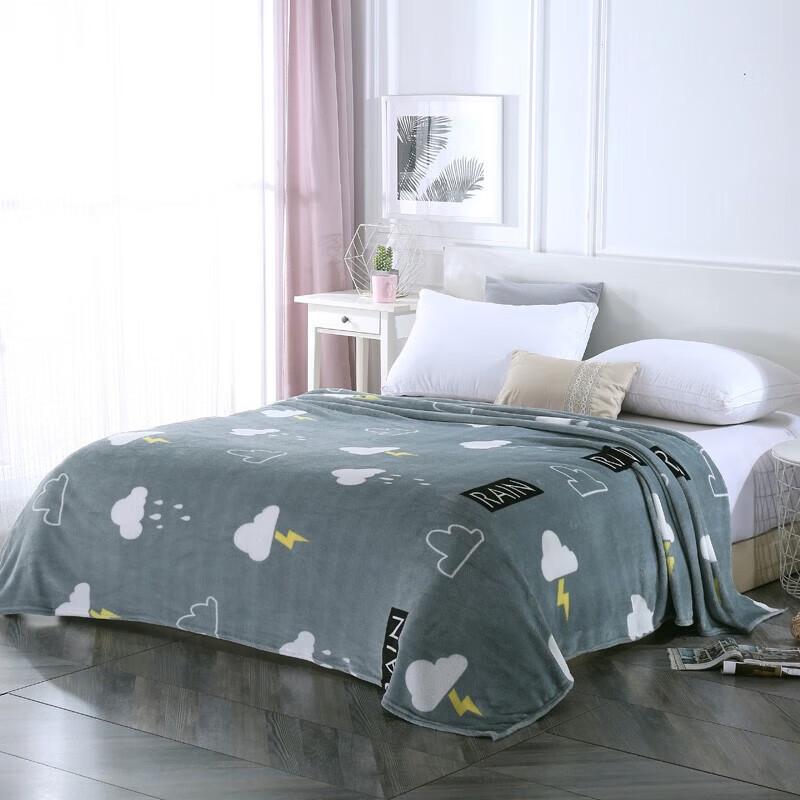 Beigaman Lightning Pattern Flannel Air Conditioning Blanket