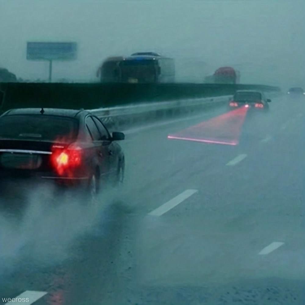 Vehicle Safety LED Laser Light: Anti-Collision Taillight & Brake Indicator, Energy-Efficient Fog Visibility
