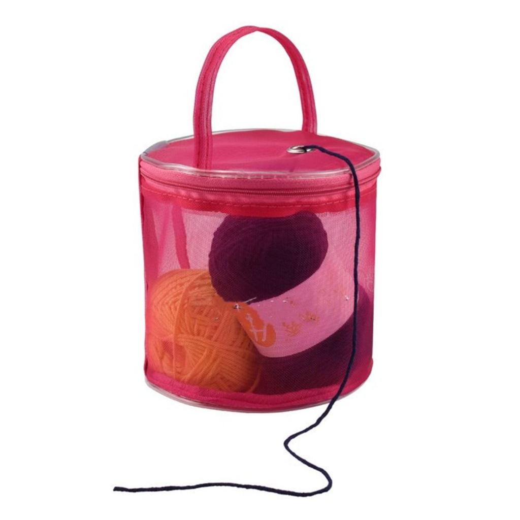 Garn Aufbewahrungstasche Leere Netztaschen Tragbarer Strickgarnknäuel Organizer Korb Häkelgarn Tragetaschen Nähzubehör