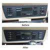 Set Black ABS Car A/C Control Switch Replacement For BMW X5 E53 1999-2006