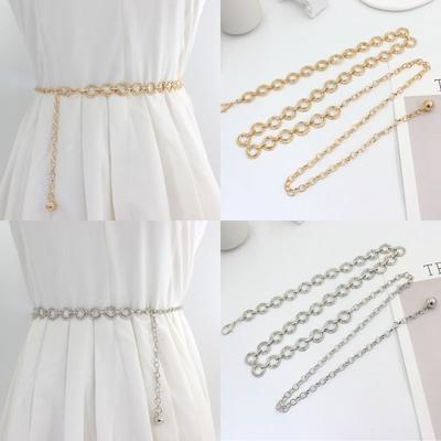 Retro Style Women's Metal Waist Chain Accessories Decorative Spring Summer New Boho Waist Belt For Women Dress Waistband