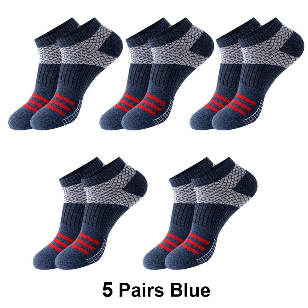 

5 пар низких мужских носков весна-лето дышащие спортивные носки мужские короткие спортивные носки до щиколотки тонкие сетчатые носки Sokken EU38-45