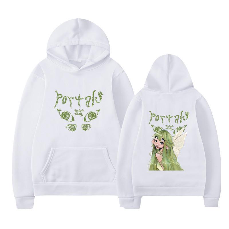 Autumn And Winter Flower Letter Printed Sweater Hoodie