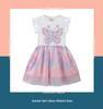 Girls' Lace Dress - Spring/Summer 2026 Collection, European/American Style, Short Sleeve Soft Gauze