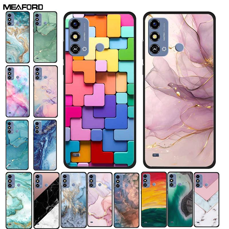 Soft Silicone Cover For ZTE Blade A53 / A53Pro / A53Plus Case Marble TPU Black Protector Case for ZTE Blade A53 Plus Cover Funda