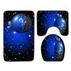 Christmas Bathroom Floor Mat Toilet Three-Piece Set