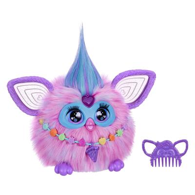 Hasbro Furby Rose Bonbon et Bleu Jouet Interactif Activé par la Voix pour Garçons et Filles de 6 Ans et Plus, Comprend 15 Accessoires de Mode,