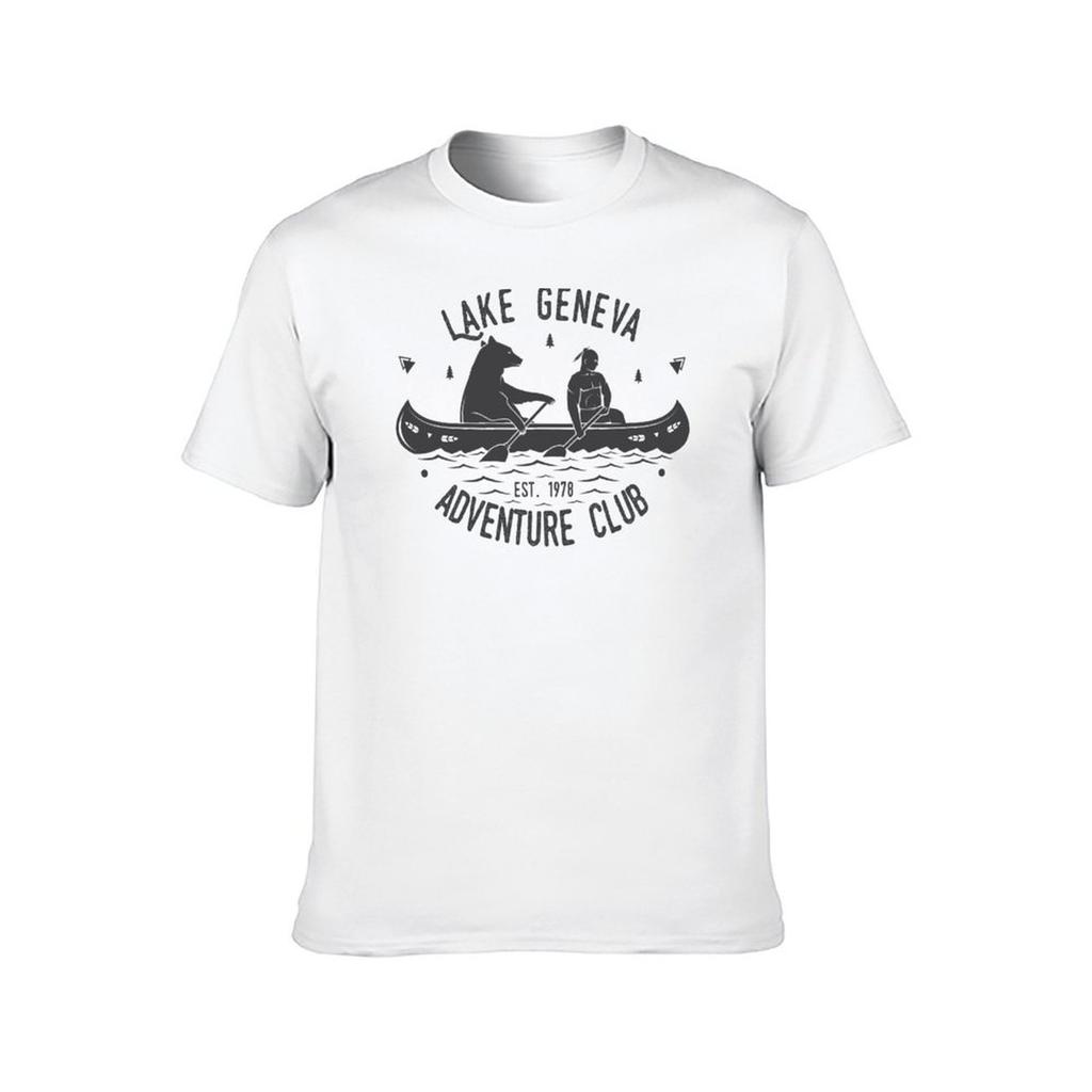 Lake Geneva Adventure Club TShirt Man T Shirt Cotton High Quality Printed T Shirts for Man TShirt