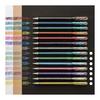 Pentel Dual Metallic Gel Pen Fantasy Set, 7 Colors, Glitter Pigment Ink, 1.0mm