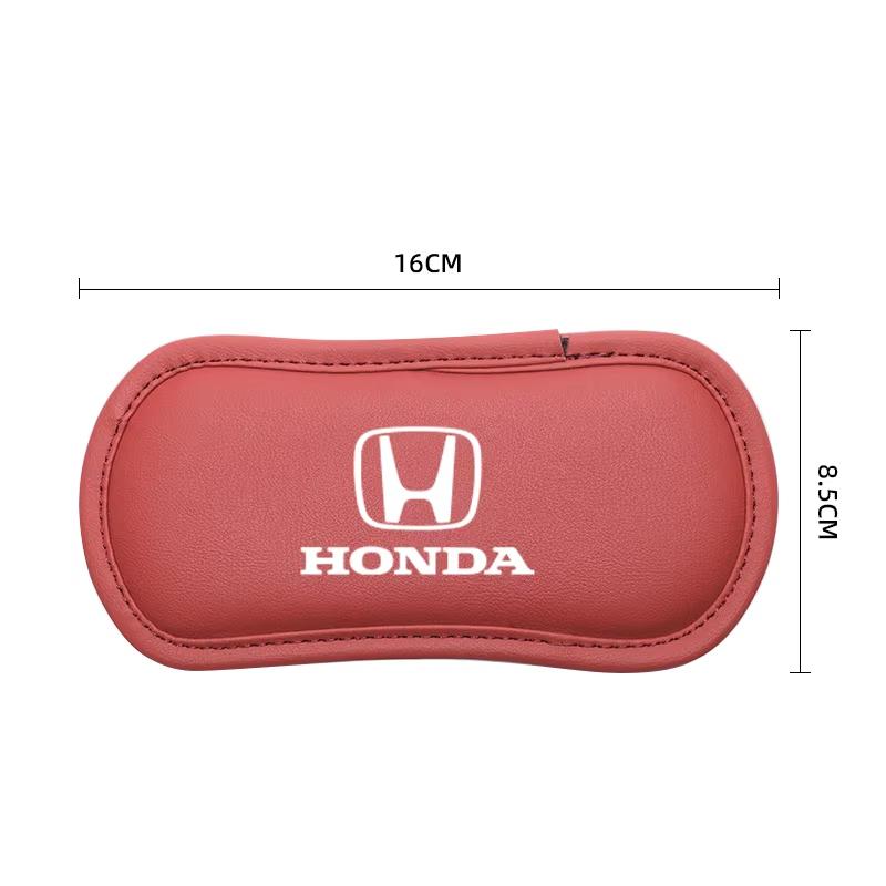 Leather Car Pillow Car Knee Pad Elastic Memory Foam Leg Pad For Honda Civic Fit Jazz Accord Pilot CRV Odyssey Passport City HRV LV4