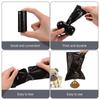 Professional Pets Poo Bags Rolls Strong Thick Leakproof Disposable Waste Bin Bags Perfect For Dogs Cats Puppies Walking Road Black Color