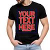 Rundhals Individuelles Herren-T-Shirt Ihr Bild Klassisches T-Shirt O-Ausschnitt Mode-T-Shirt Anime Streetwear Individuell Minimalistisch