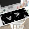 Glowing Butterfly Gaming Desk Mat Starry Galaxy NonSlip Rubber Stitched Mouse Pad For Pc Laptop ESport Gamers Office Desktop