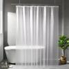 EVA Waterproof Thickened Transparent Shower Curtain - Moisture-Proof, No-Punch Installation