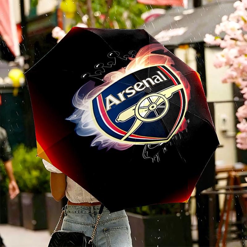 Arsenal F.C Print Umbrella Automatic Opening/ Closing - Portable Foldable Design - Daily use for Travel/Outdoor - Gift for Birthday