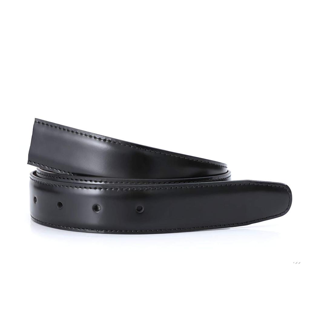 Recommended waist size up to belt width Giovanni Large Size Stringer belt for no Total length 130cm [Giorgio Stamella] 117cm, 3cm, Black, (Replacement