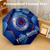 8 Rib Auto Folding Umbrella Rangers FC Print Custom Name Text Portable Rain Gear