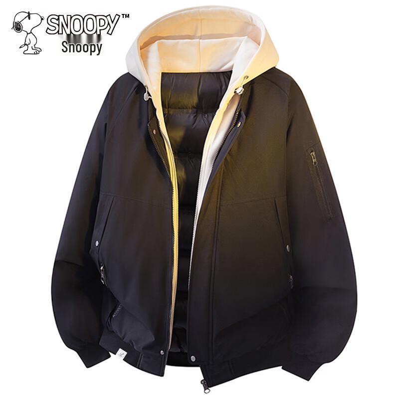 SNOOPY Men's Hooded Winter Padded Windbreaker Jacket